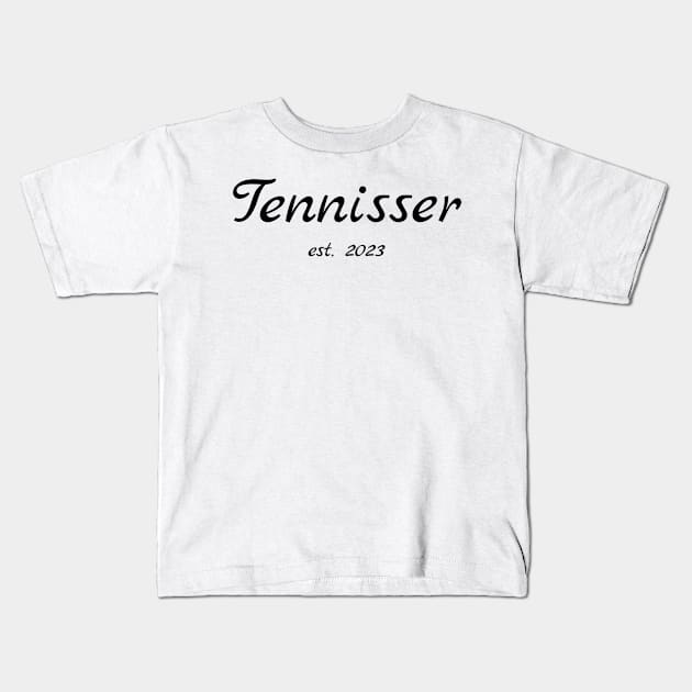 Tennisser est. 2023 Kids T-Shirt by TrendyTeeTales